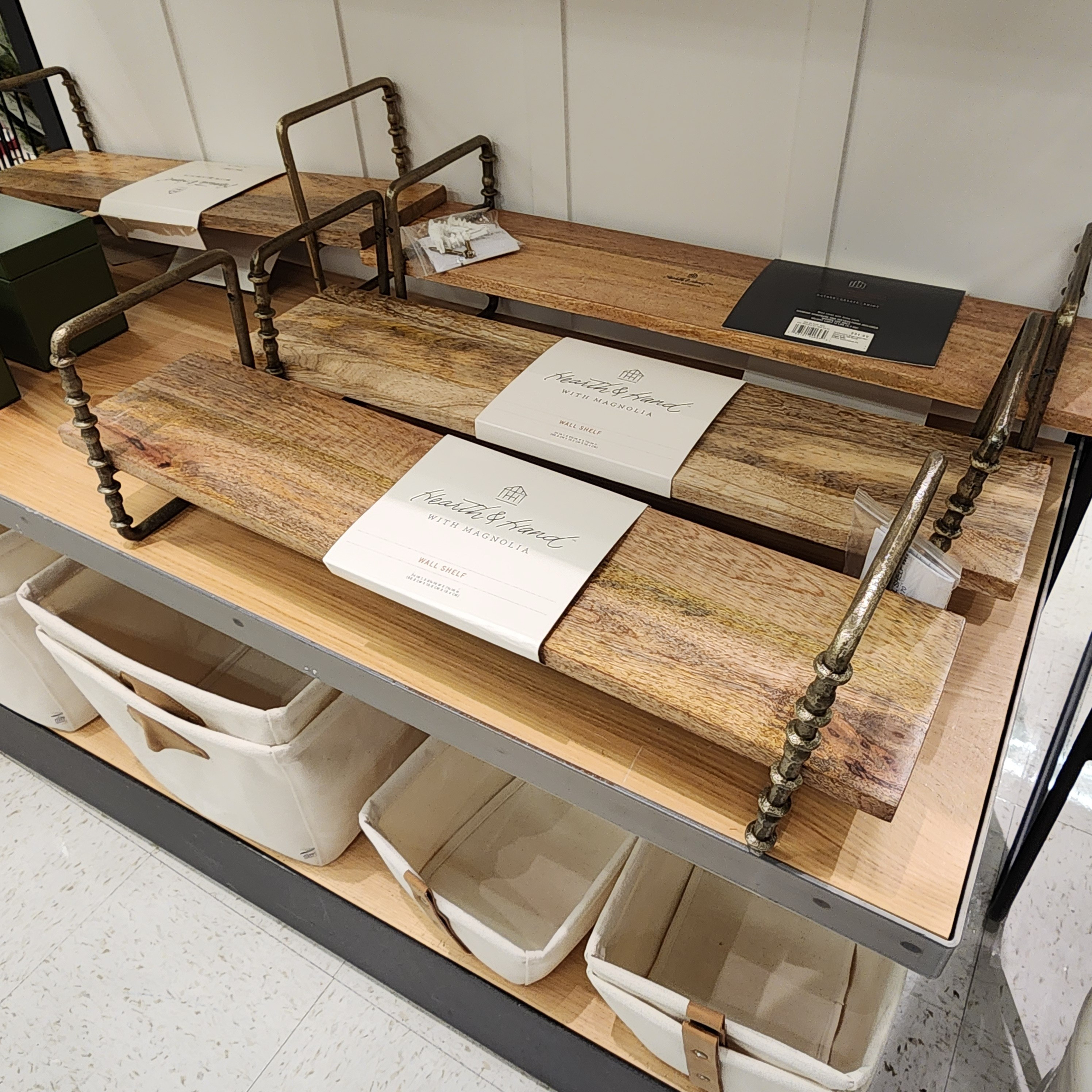 New at Target! Hearth & Hand with Magnolia Twisted Brass & Wood Shelf.

#LTKMostLoved #LTKHome #LTKFindsUnder50