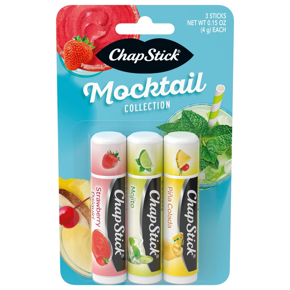 Chapstick Lip Balm - Mocktail Collection - 0.15oz/3ct | Target