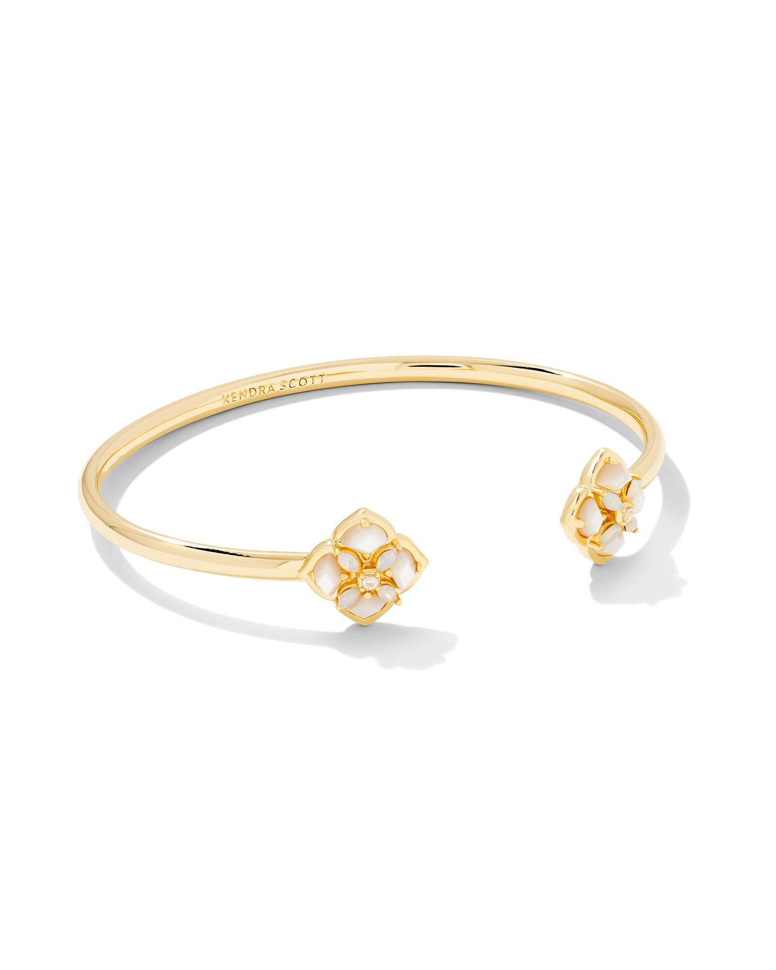 Dira Stone Gold Cuff Bracelet in Ivory Mix | Kendra Scott | Kendra Scott