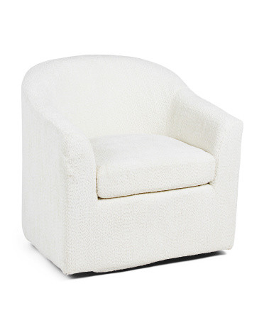 31x31 Swivel Catalina Chenille Accent Chair | TJ Maxx