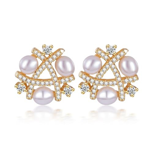 Freshwater Pearl Stud Earrings for Women; Freshwater Cultured Pearl Earrings for Her with Gift Packing; Small Pearl Earrings | Amazon (US)