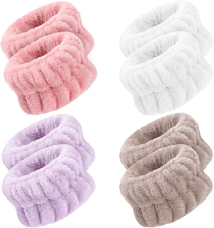 OROGHT Wrist Towels for Face Washing, Women's Microfiber Spa Wash Face Wrist Towel Band, Absorben... | Amazon (US)