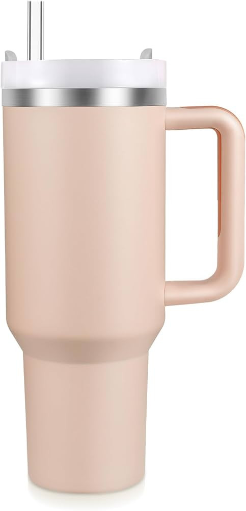 BELYQLY New Version 40oz Stainless Steel Vacuum Insulated Tumbler with Lid and Straw for Water, S... | Amazon (US)