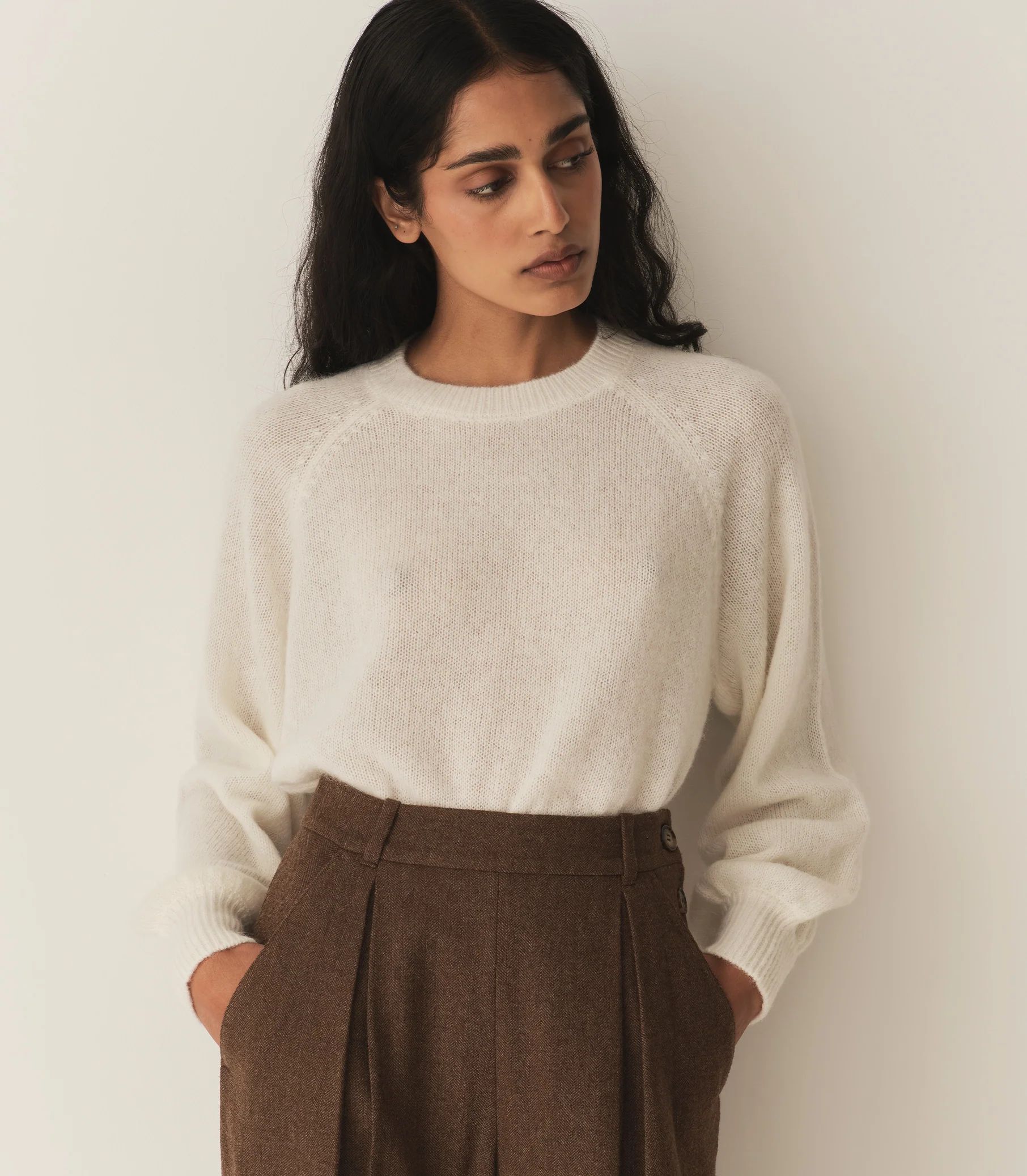 Marsena Sweater - Ivory | DÔEN | DOEN