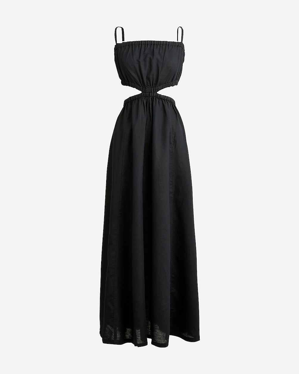 Side-cutout dress in linen-cotton blend | J. Crew US