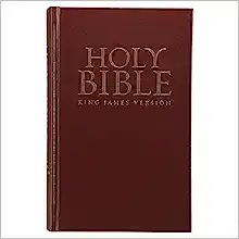 KJV Holy Bible, Pew and Worship Bible, Burgundy Hardcover Bible w/Ribbon Marker, Red Letter Editi... | Amazon (US)