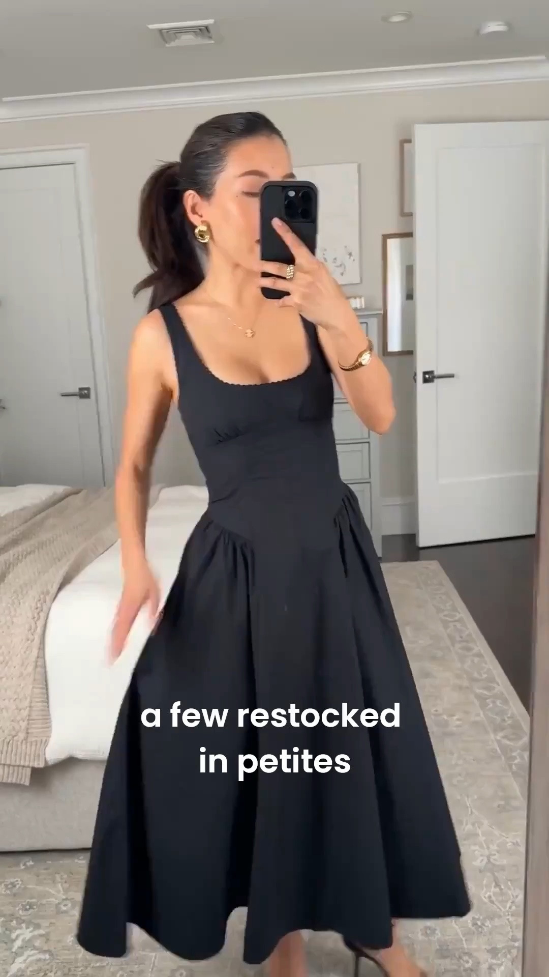Code AFJEAN is back for this weekend + big petites restock in this dress !
• A&F Bra-Free Midi Dress size XXS petite. 
100% cotton, shapely bodice, adjustable straps, stretch panels on both sides, and pockets. has light removable padding and the cut suits smaller chests

• old Reformation strappy sandals

Petite friendly maxi dress, little black dress , family photos cotton dress, spring 2026 summer wedding 


#LTKPetite
#LTKWedding