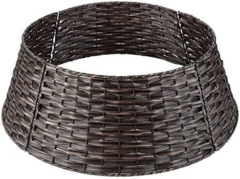 Christmas Tree Collar Basket, LordofXMAS Handwoven Plastic Ring for Artificial Christmas Trees Decor | Amazon (US)