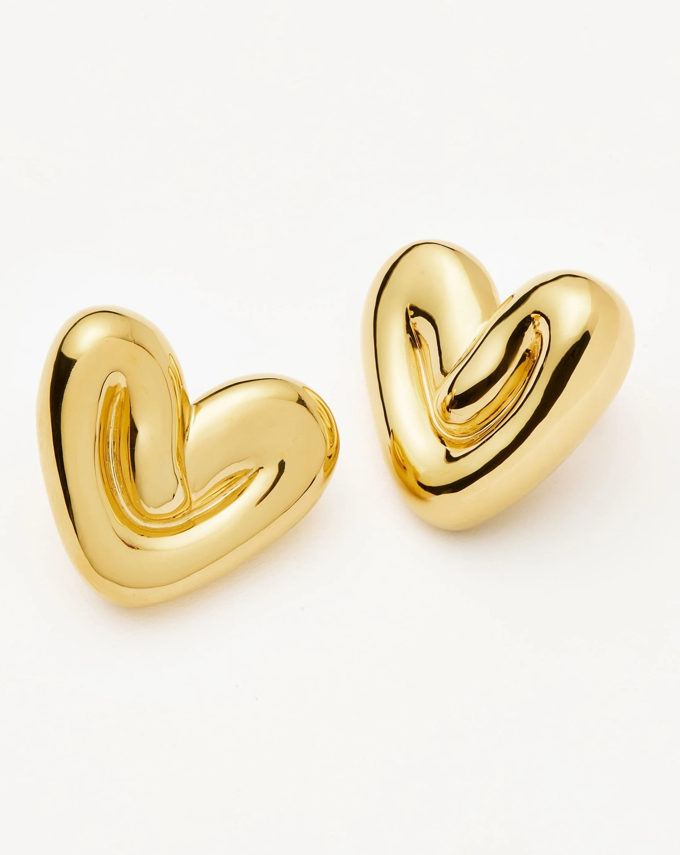 Puffy Heart Oversized Stud Earrings | Missoma UK | Missoma UK