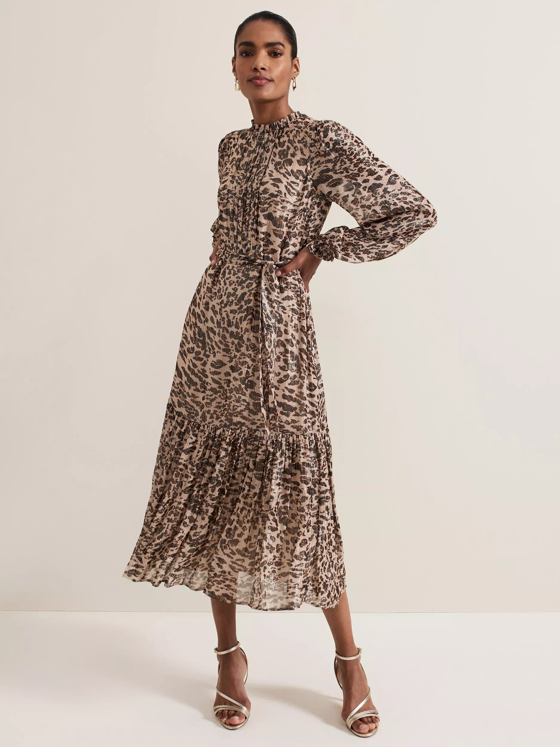 Phase EightEve Leopard Print Dress, Multi | John Lewis (UK)