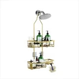 Upgraded Extended Length Shower Organizer with Hooks, Rustproof Shampoo Soap Holder, Large Hangin... | Walmart (US)