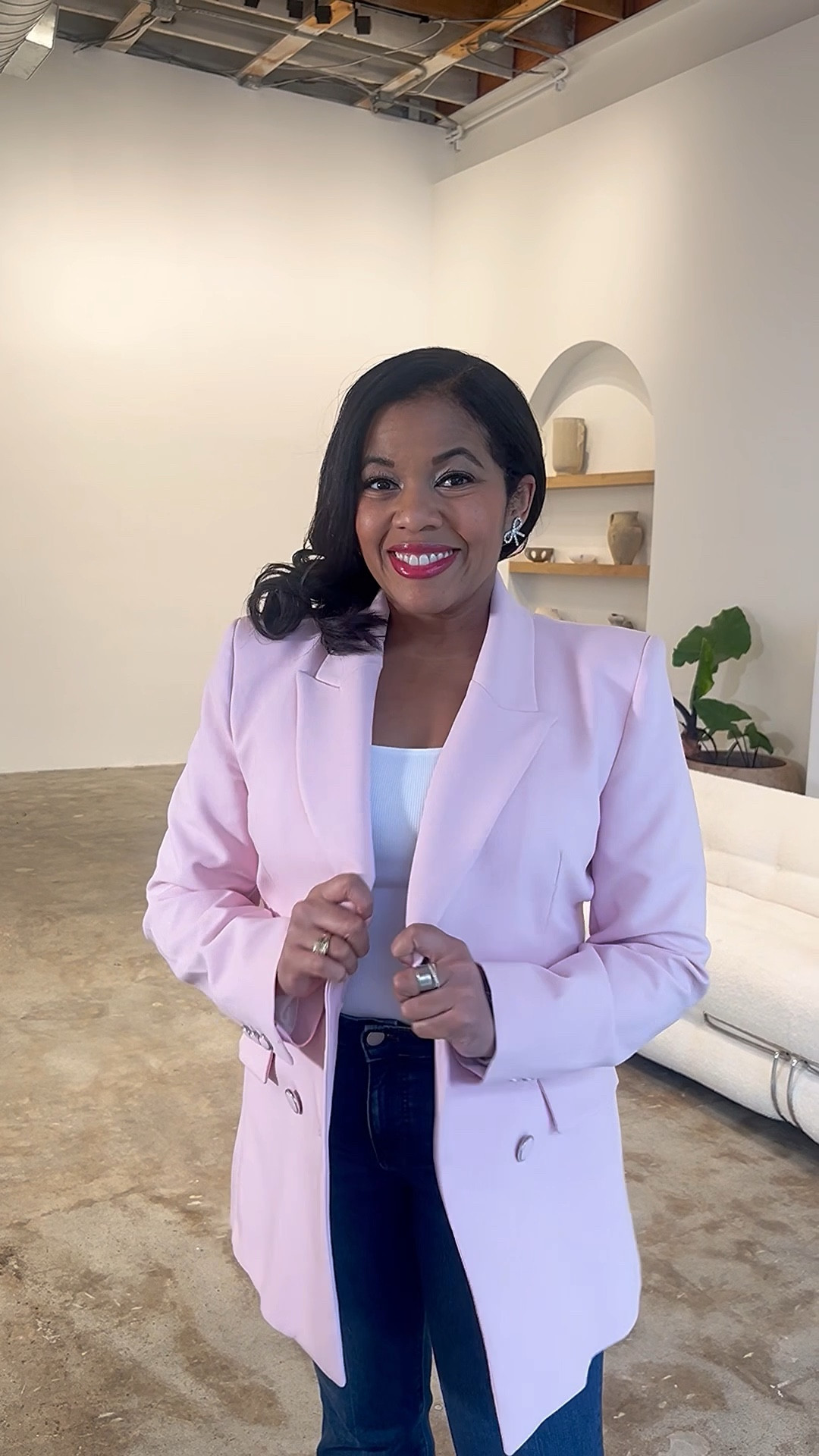 On Wednesdays we wear Pink and this classic blazer from Zara is perfect for work! I paired it with flares, kitten heels, and a tabby coach bag. 

#LTKItBag #LTKFindsUnder100 #LTKWorkwear