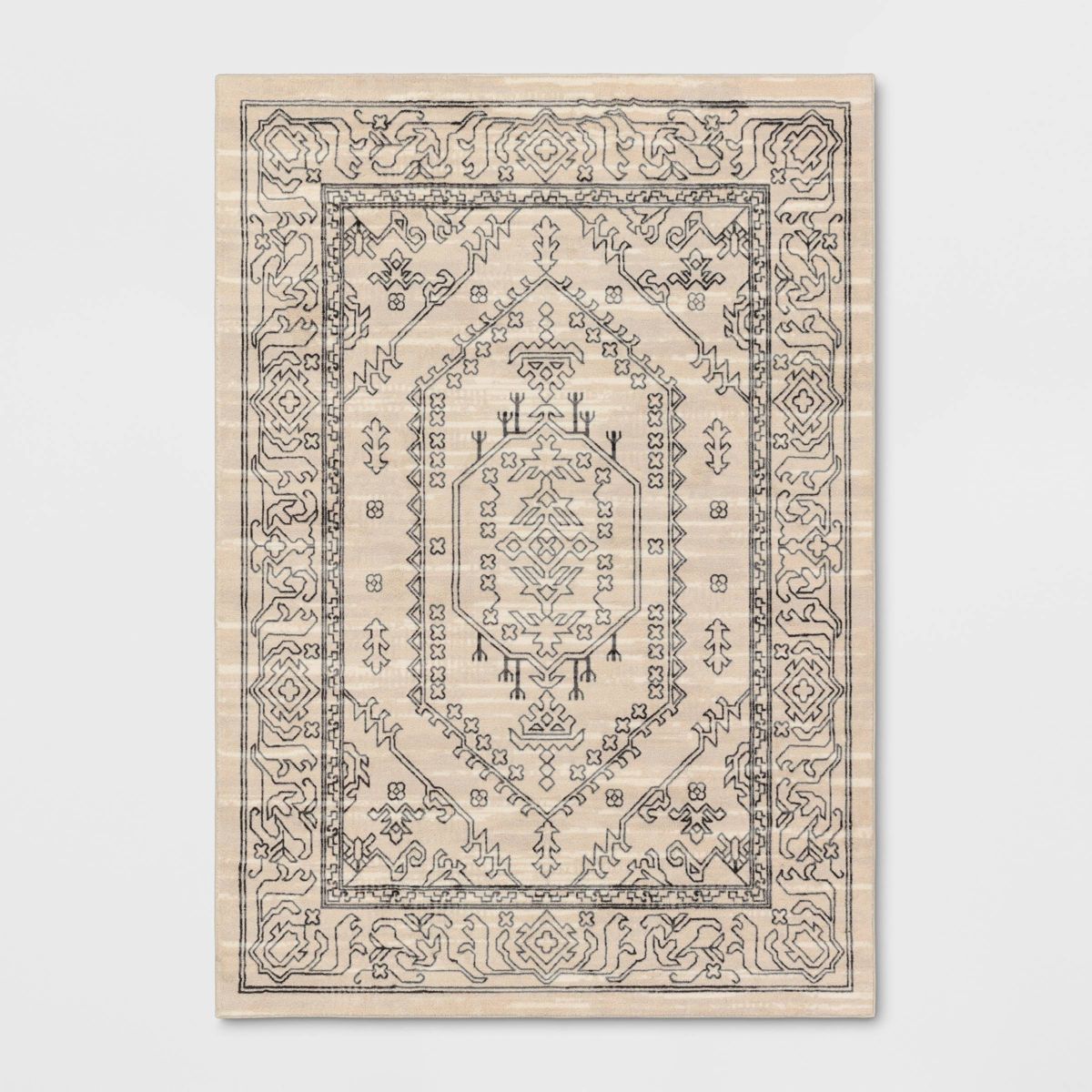 Plush Persian Style Area Rug Cream - Threshold™ | Target