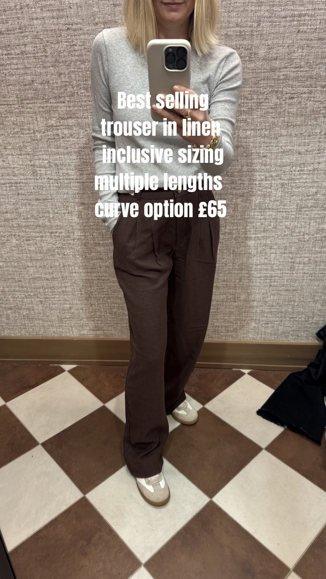 This is the best selling Sloane trouser in linen 

inclusive sizing measured in inches 
Multiple leg lengths 
Curve option available 
Multiple colours 

I have the regular length on here as no short in stores
Wearing 24” which is the size I have in the non linen Sloane. But these are too big so I’d say to size down as these come up larger  

Linen trousers 
Holiday outfits 
Spring summer trousers 




#LTKspring #LTKuk #LTKtravel