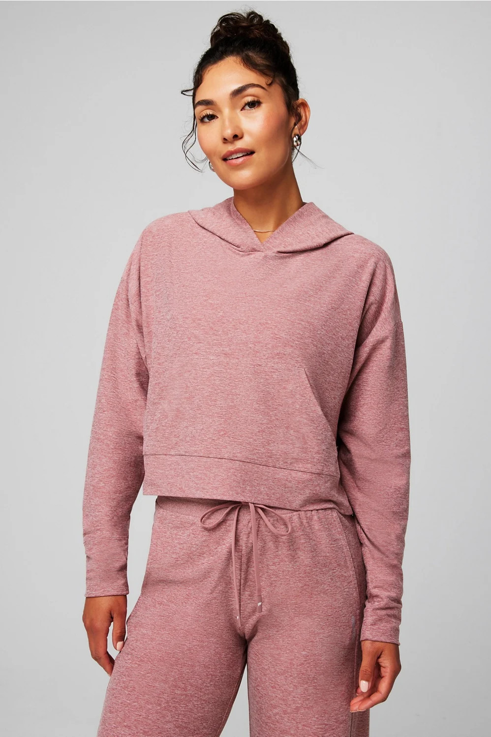 Cloud Jersey Cropped Hoodie | Fabletics - North America
