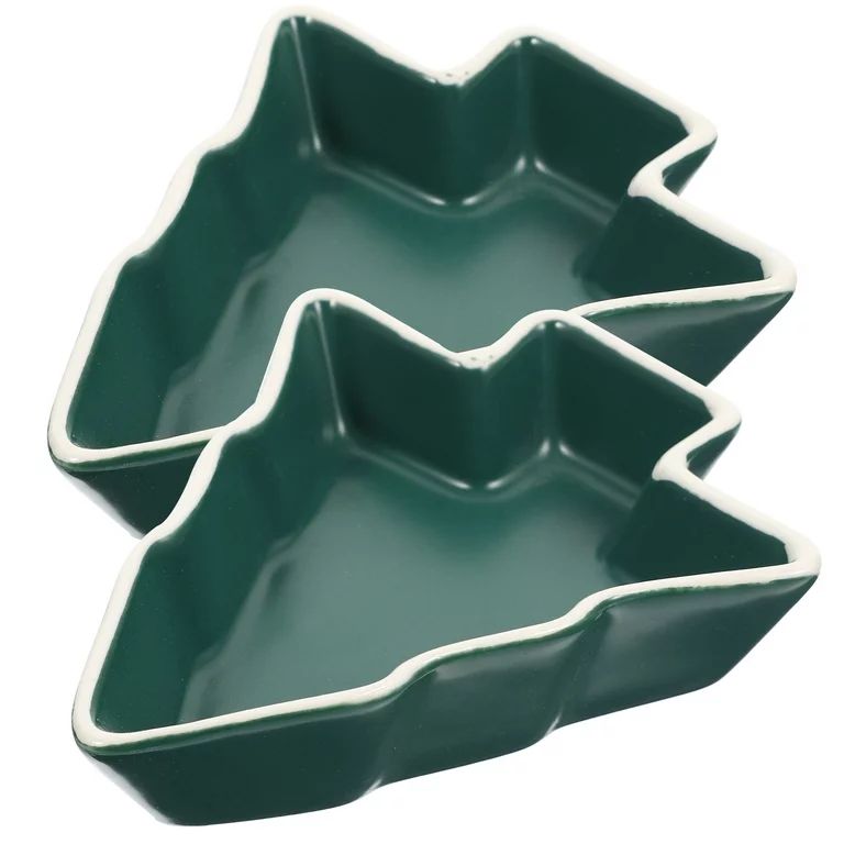 Christmas Tree Serving Dish Xmas Serving Tray Sauce Serving Bowl Snack Appetizer Tray | Walmart (US)