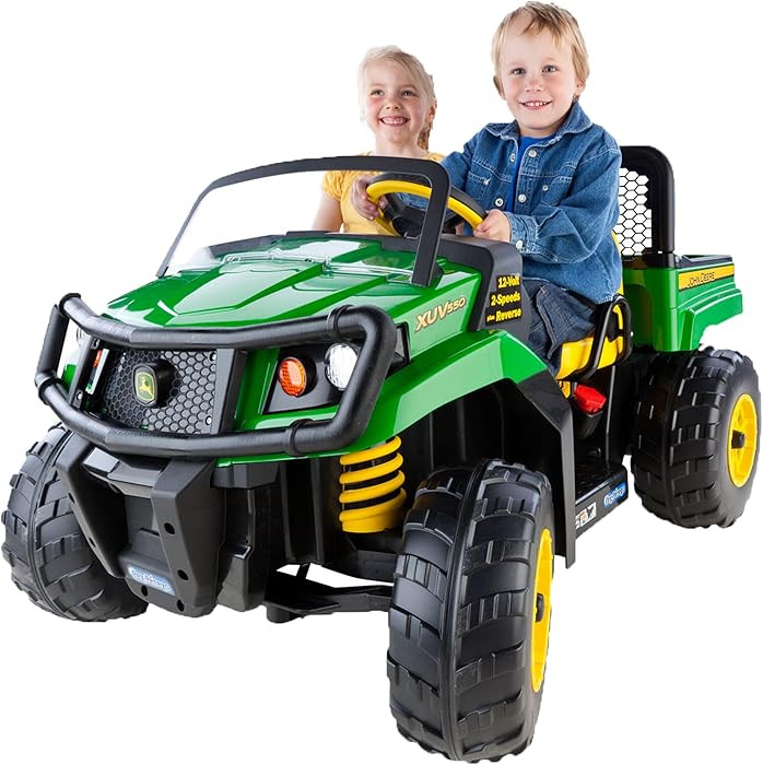 Peg Perego John Deere Gator XUV Extra-Large 12 Volt Ride-on, Durable Design for Kids 3-8, Green | Amazon (US)
