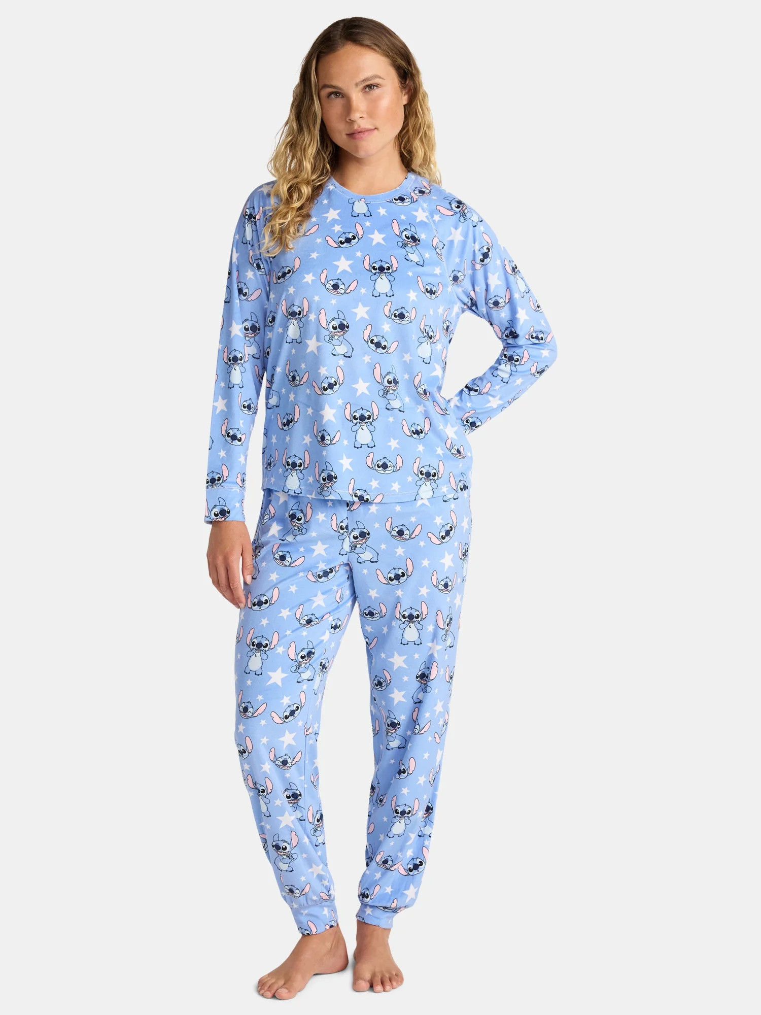 Disney Stitch Women's Pajama Set, 2-Piece, Sizes S to 3X | Walmart (US)