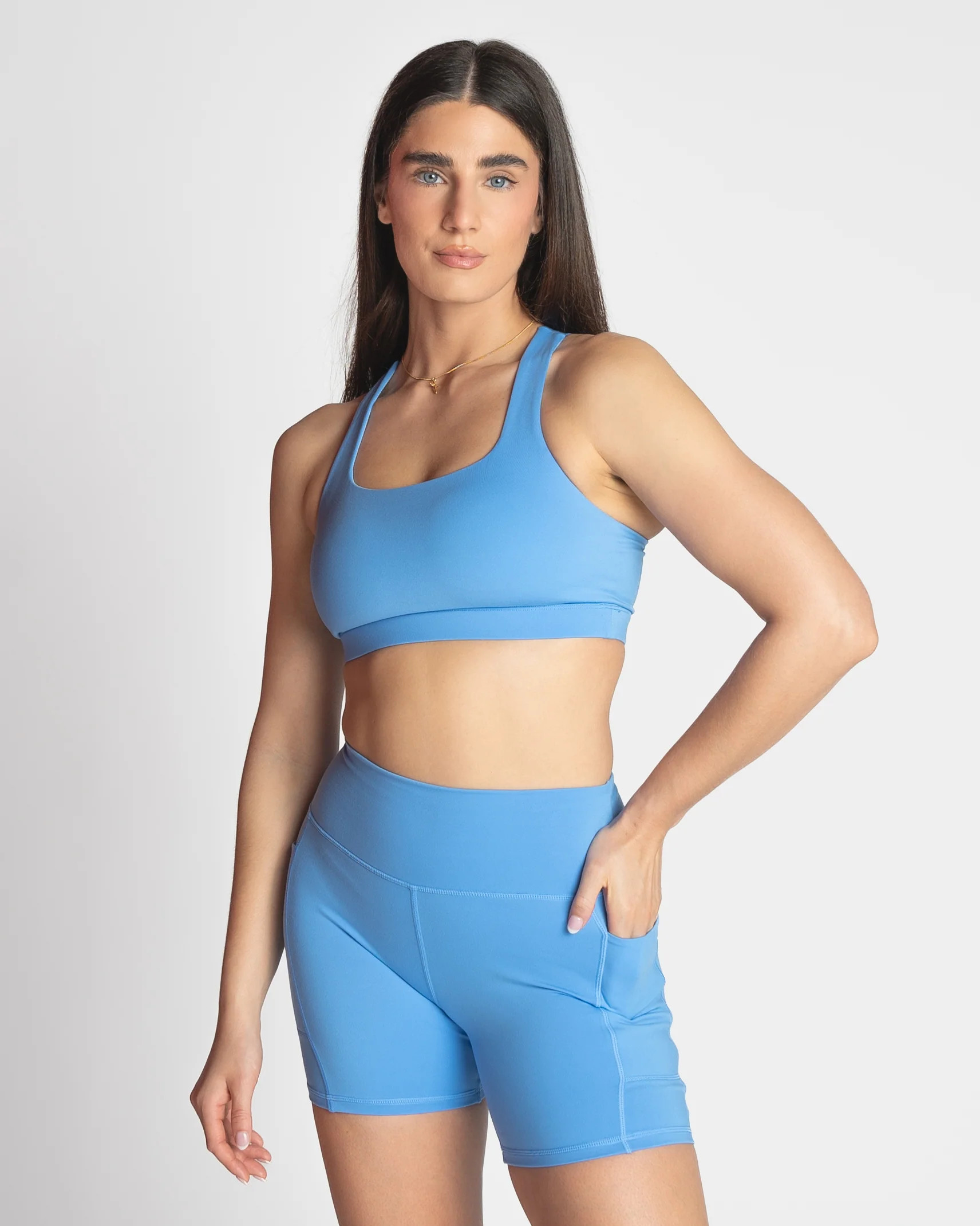 Square Neck Bra - Oasis | Senita Athletics