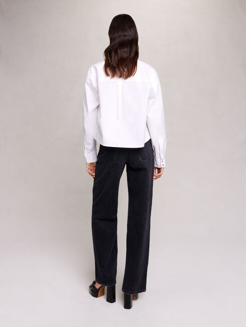 Short cotton shirt | Maje US | Maje US