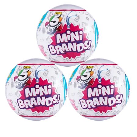 5 Surprise Mini Brands NEW Mystery Capsule Collectible Toy (3 Pack) by ZURU | Walmart (US)