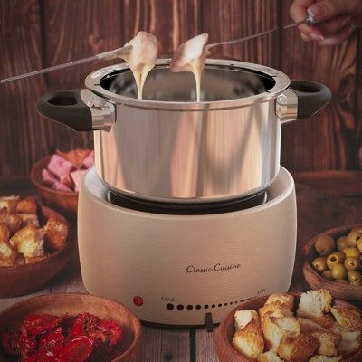 Stainless Steel Fondue Pot Set- Melting Pot Cooker and Warmer for Cheese, Chocolate and More- Kit... | Target