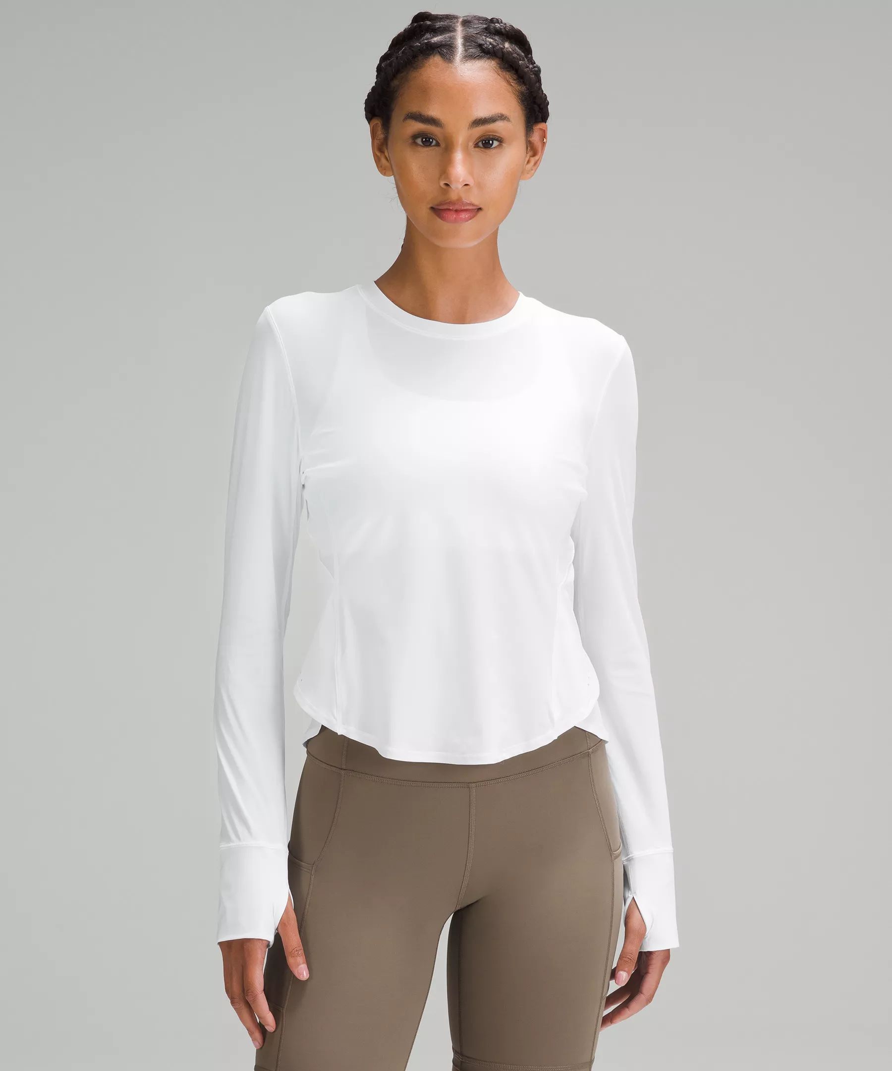 UV Protection Fold-Over Running Long-Sleeve Shirt | Lululemon (US)