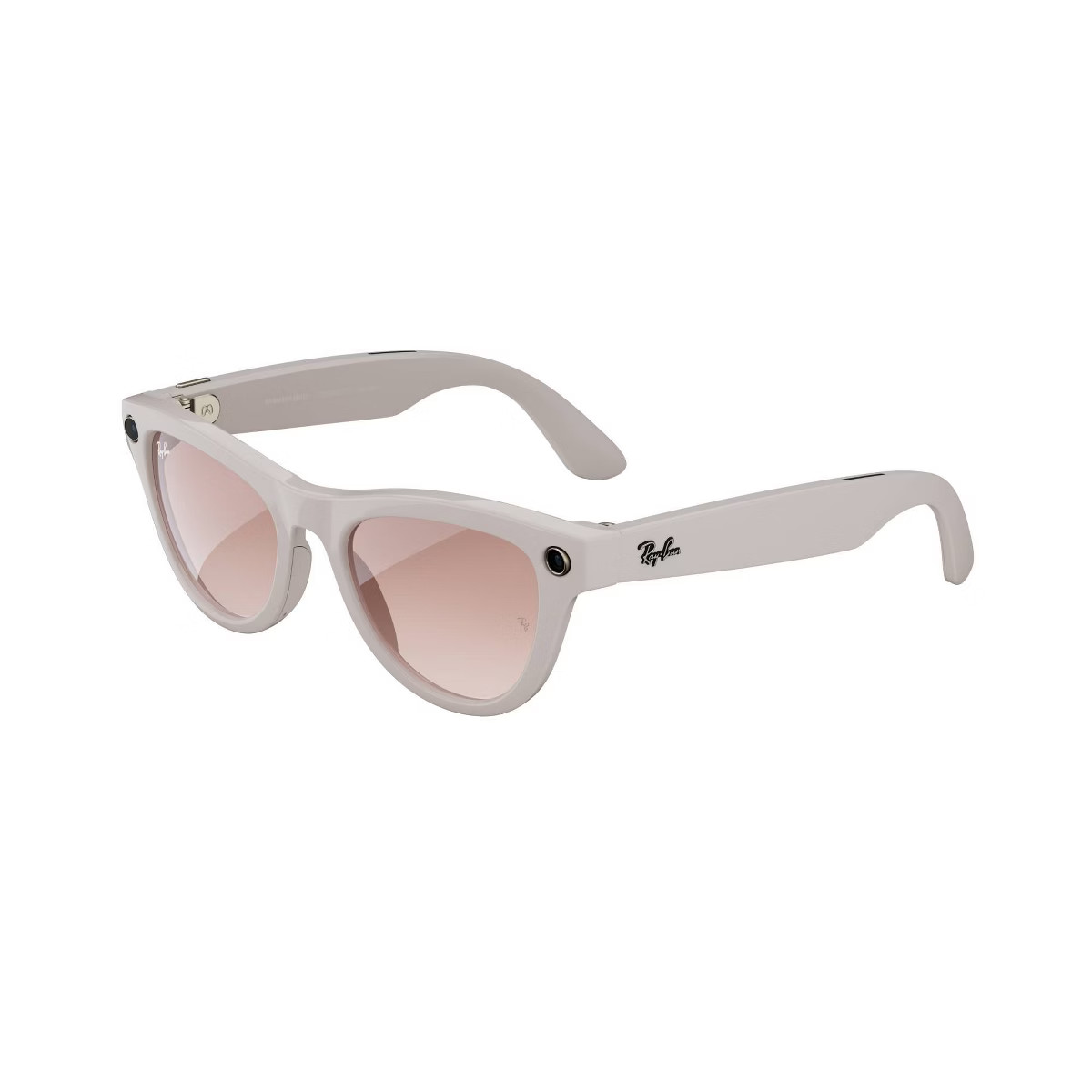 Ray-Ban | Meta Skyler Smart Glasses - Shiny Gray Frames, Pink Lenses | Target