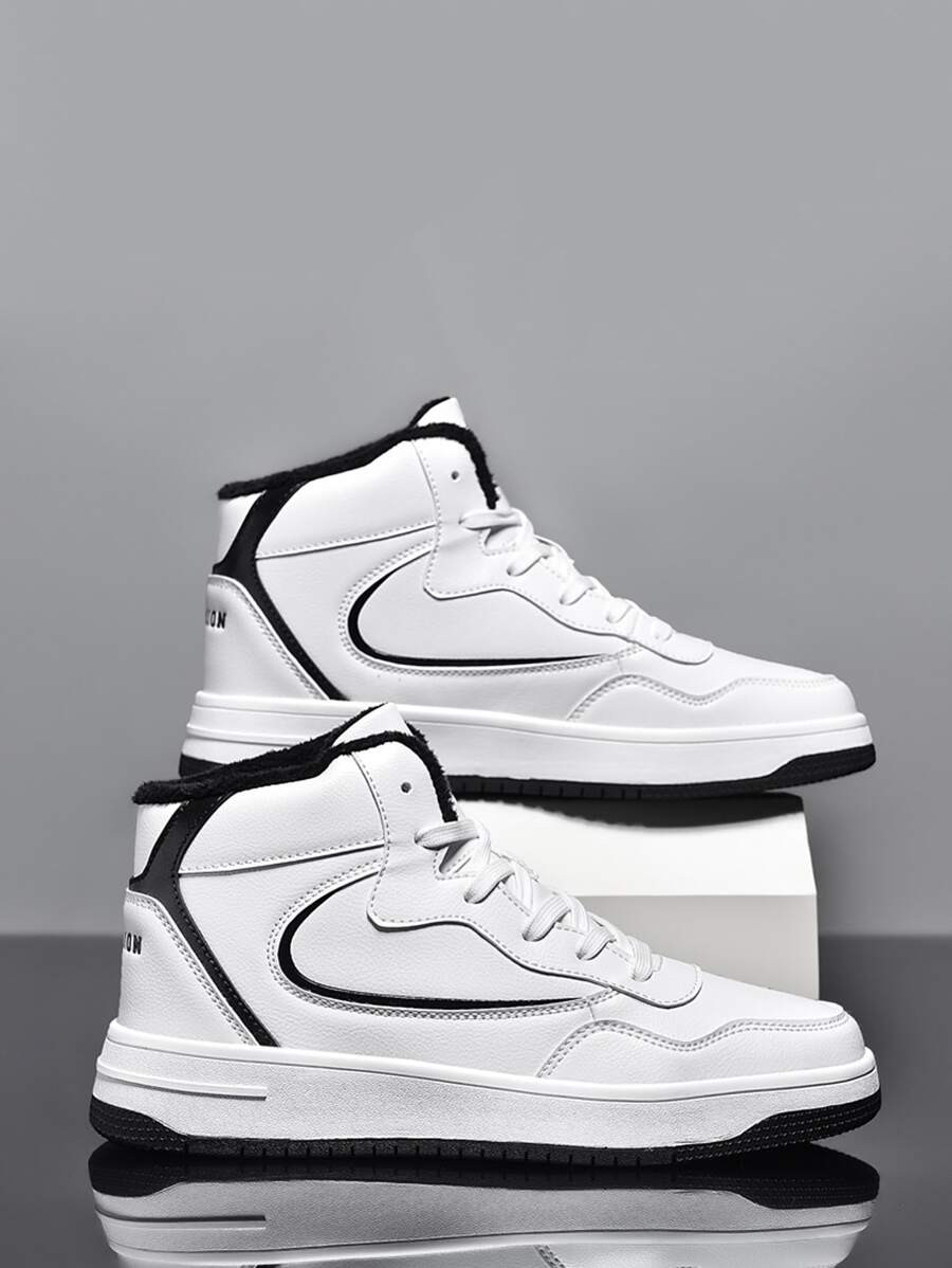 Men Minimalist High Top Skate Shoes | SHEIN