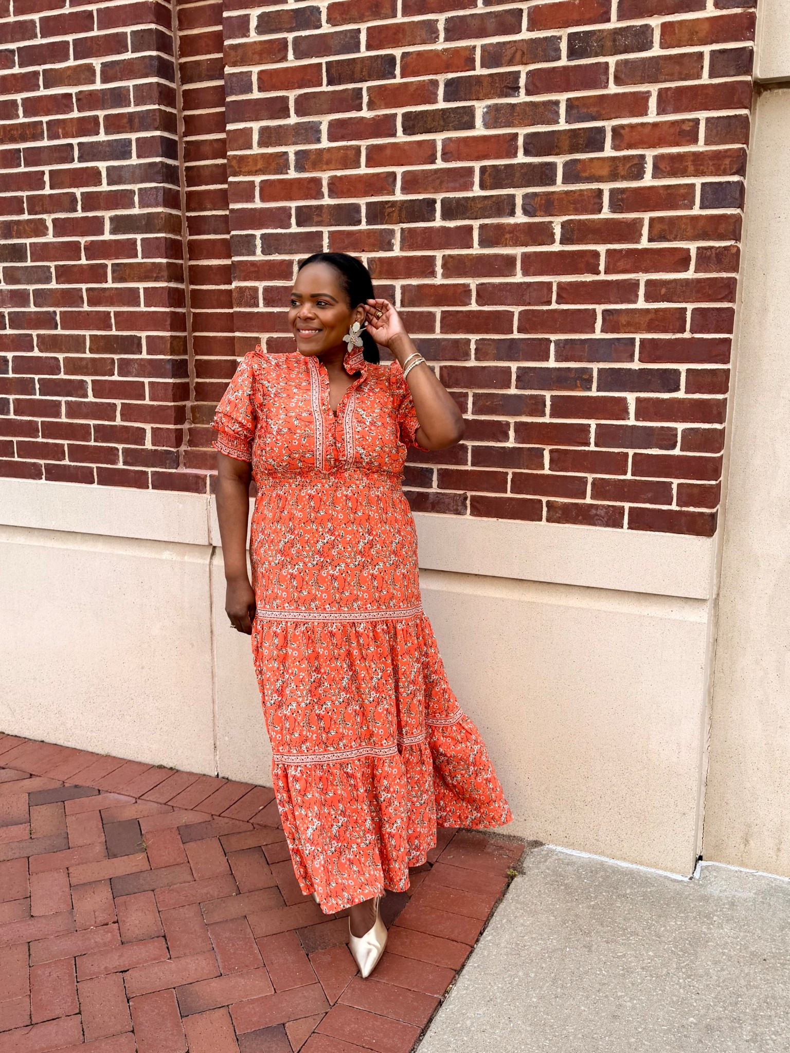 He is risen indeed!! ✝️ Happy Easter 🐣🐇 My dress today is from Nordstrom Rack and still fully in stock!! You’ll wear this dress all Spring! 🧡🧡🧡 I’m wearing the size large. 

#LTKMidsize #LTKootd #LTKgrwm