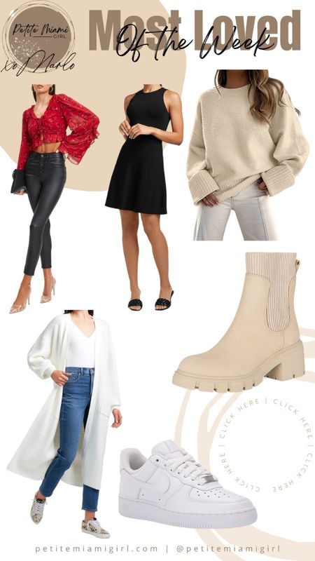 This weeks most loved. 
Chelsea Boots , tops , sweater , cardigan 

#LTKSeasonal #LTKstyletip #LTKunder50