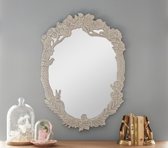 Enchanted Carved Wood Mirror | Pottery Barn Kids