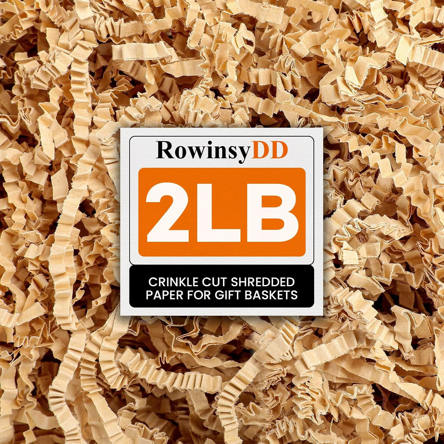 2LB Kraft Crinkle Paper Filler, Shredded Paper for Gift Baskets | Amazon (US)