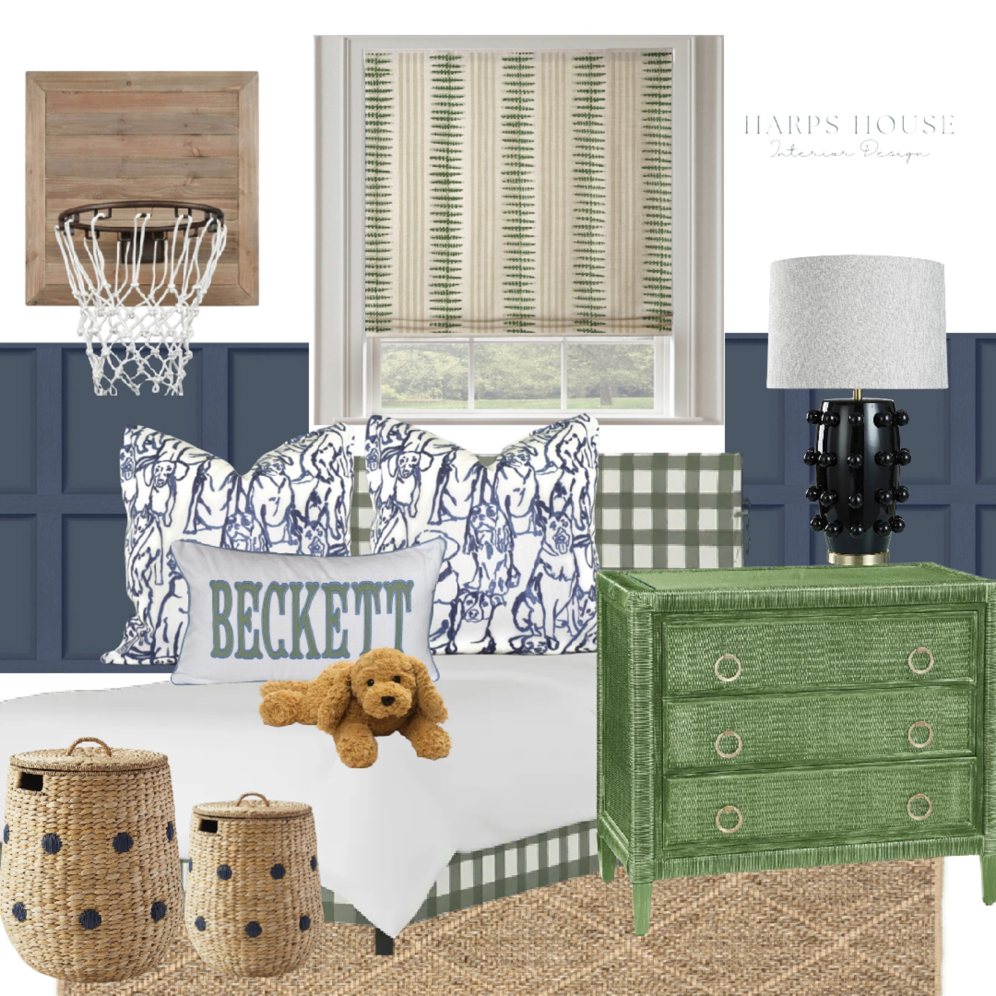 Must love dogs and basketball! Loved designing this sweet boys room!

#LTKfamily #LTKkids #LTKhome