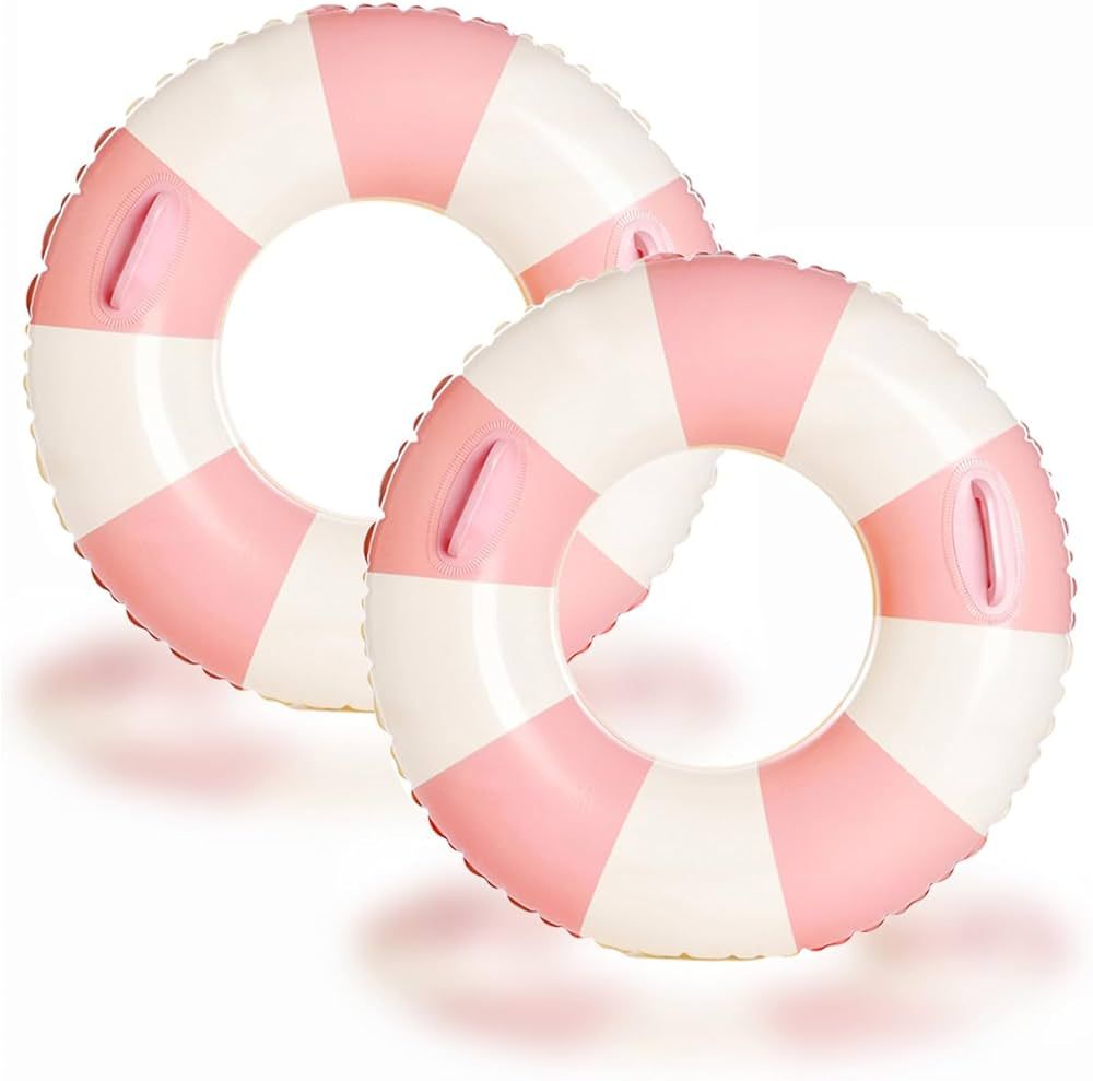 Large Swimming Ring for Adults Lake Pool Lounge Floats for Adults Kids Pool Toys Beach Raft & Inf... | Amazon (US)