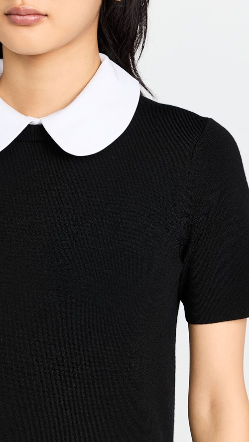 Tory Burch Poplin Collar Sweater Dress | SHOPBOP | Shopbop