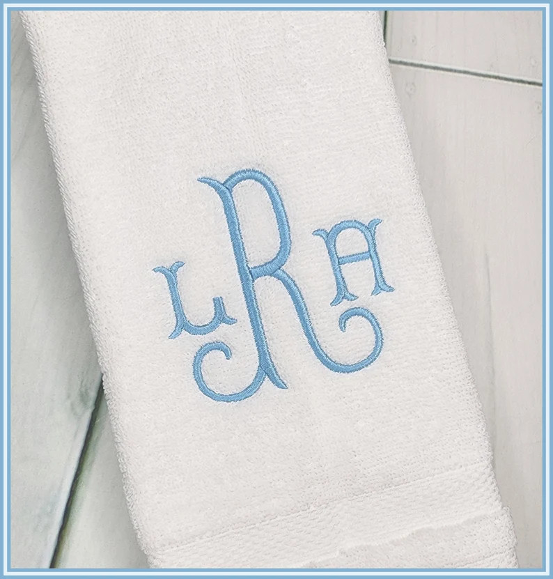 Monogrammed Hand Towel / Wedding Gift / Housewarming Gift - Etsy | Etsy (US)