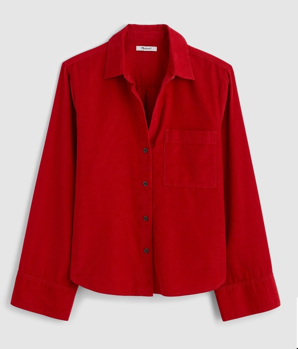 On my wishlist: Madewell easy y-neck button-up shirt in corduroy. In crimson red ♥️

#LTKGiftGuide #LTKFindsUnder100 #LTKHoliday