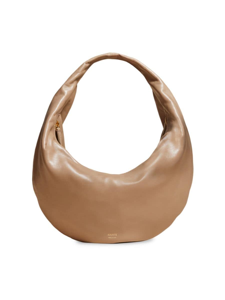 Khaite Medium Olivia Vintage Leather Hobo Bag | Saks Fifth Avenue