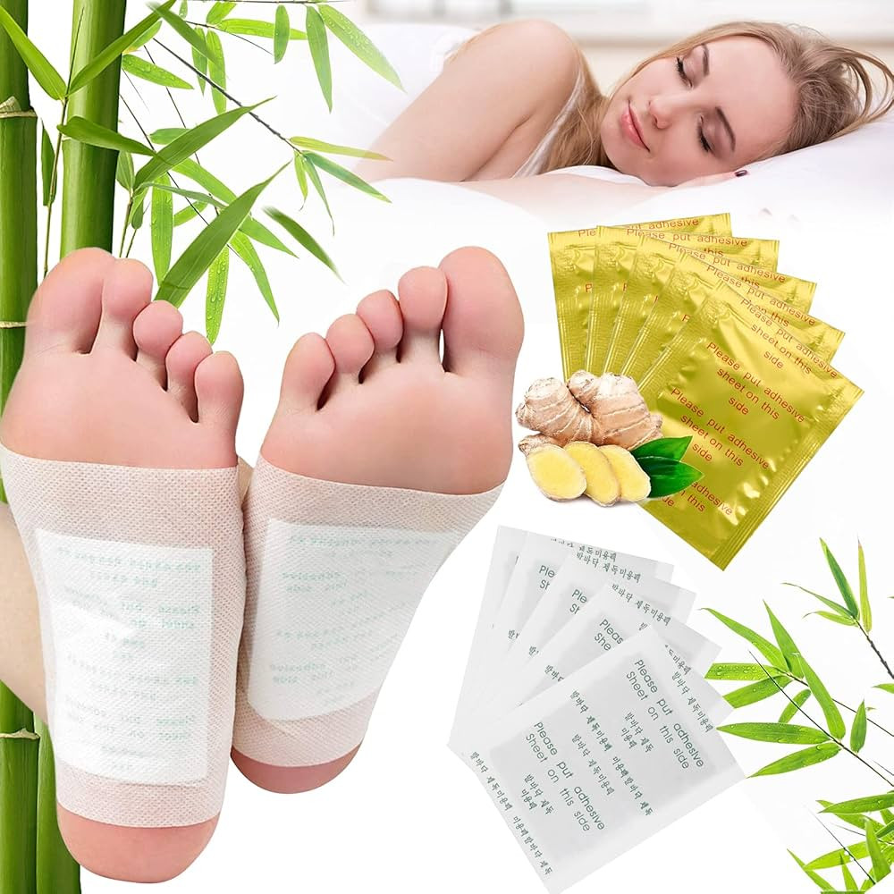 Foot Pads, 120 Pads Outgeek Natural Bamboo Vinegar Ginger Foot Pad for Foot and Body Care Sleep &... | Amazon (US)