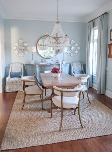 25% off my favorite dining room finds! The best price on the chairs, rug and mirror! #diningroom #diningchairs 

#LTKSale #LTKhome #LTKsalealert