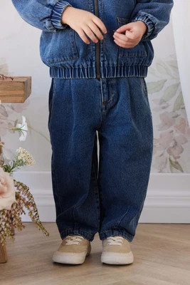 Penn Denim Pant - Classic Wash Denim 7YR | Jamie Kay