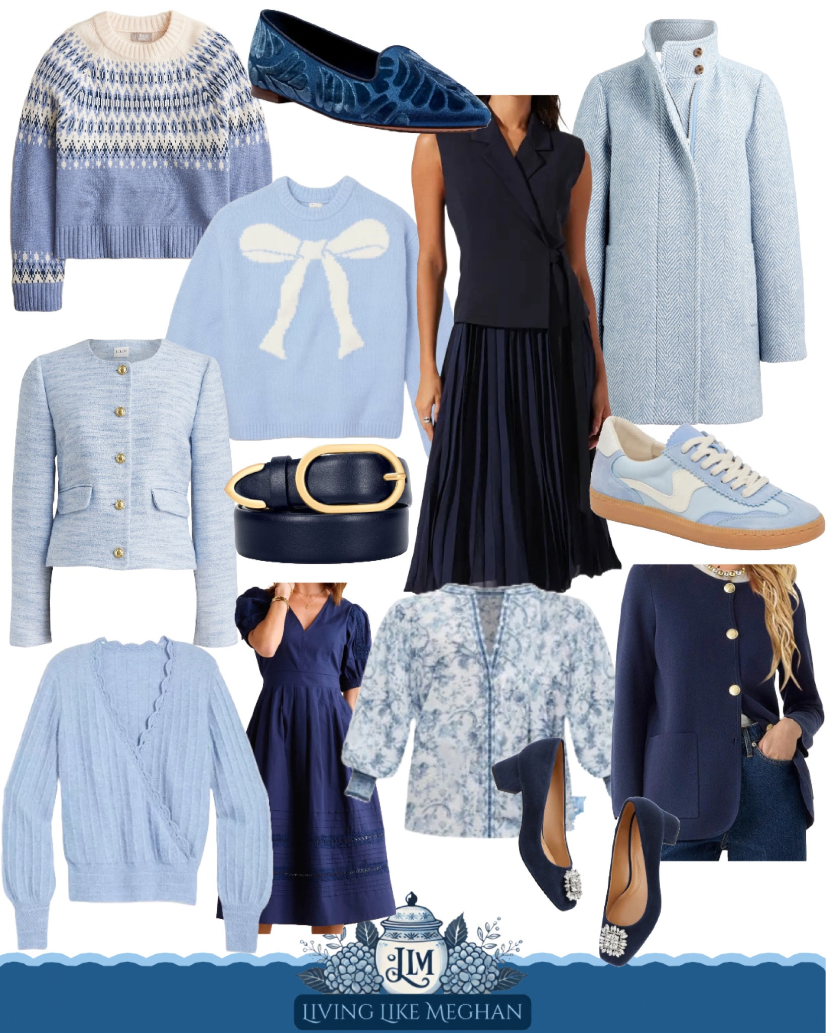 Embracing all the cozy blue and navy vibes this season 💙 From soft, luxurious sweaters to classic winter coats and chic loafers, these finds bring an effortless elegance to any wardrobe. Perfect for layering up in style, these pieces add a touch of timeless charm to winter days and holiday gatherings. Dress them up or keep it casual – blue and navy make the perfect pair for any occasion!! ❄️

winter style • cozy sweaters • classic winter coats • blue and navy fashion • elegant holiday style • chic loafers • timeless winter wardrobe