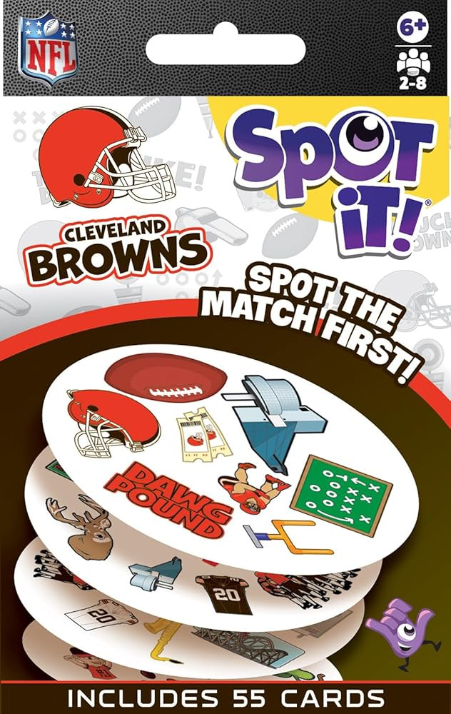 Masterpieces Officially Licensed NFL Cleveland Browns Spot It Game for Kids and Adults | Amazon (US)