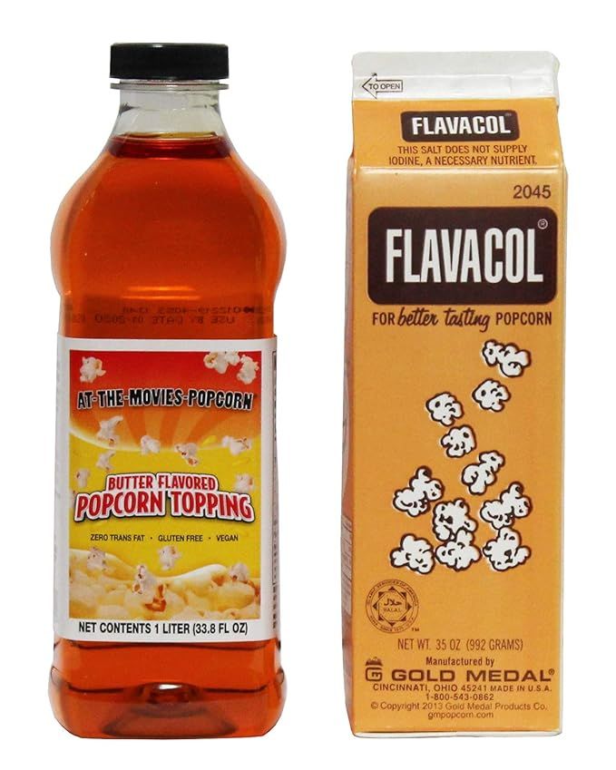 Flavacol Popcorn Seasoning & Buttery Flavor Popcorn Topping Combo | Amazon (US)