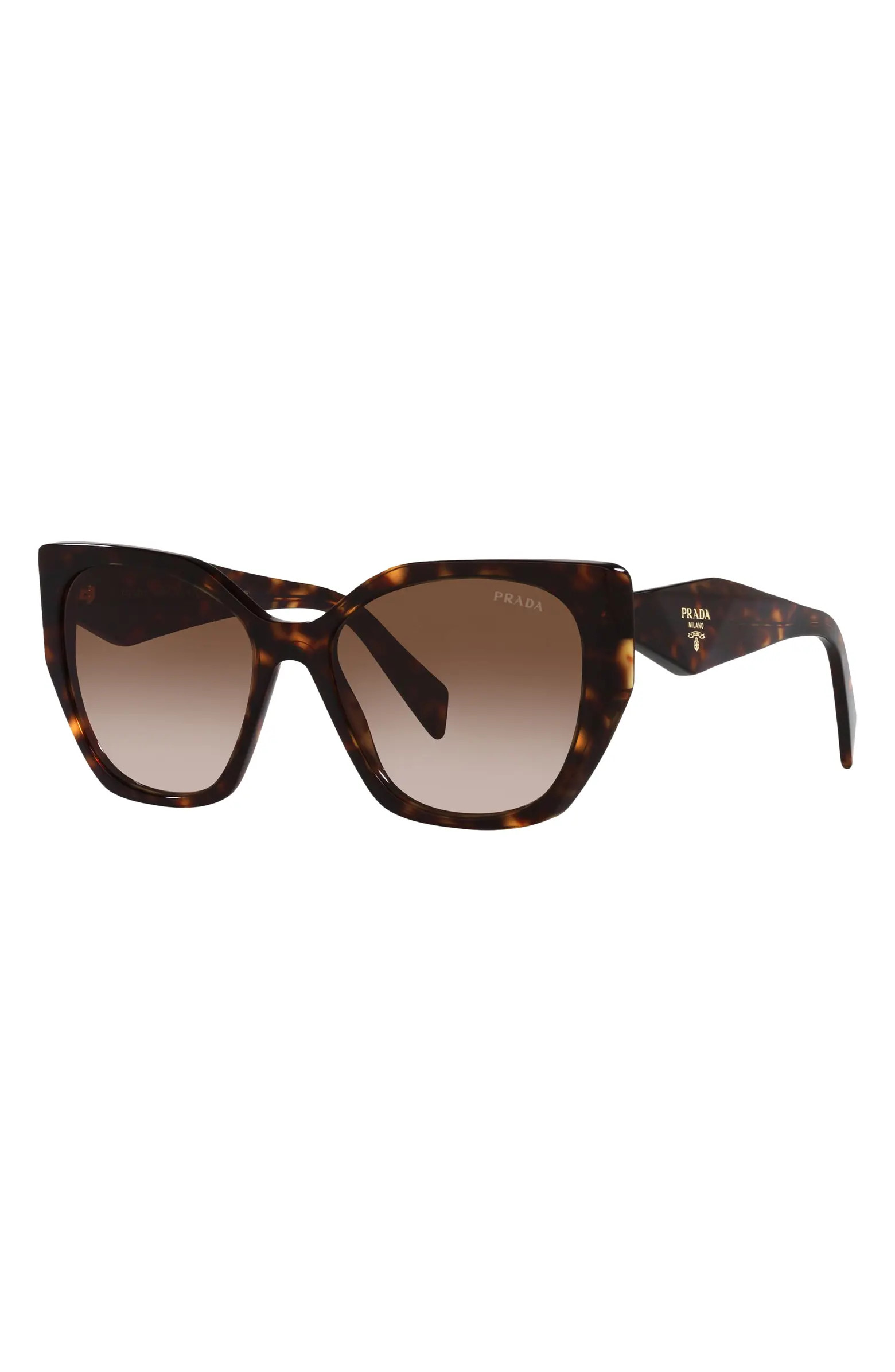 56mm Gradient Polarized Rectangular Sunglasses | Nordstrom