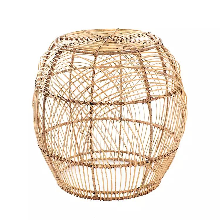 Sunset Rattan Ottoman | Kirkland's Home