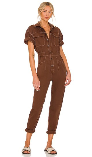 Marci Jumpsuit in Pinecone | Revolve Clothing (Global)