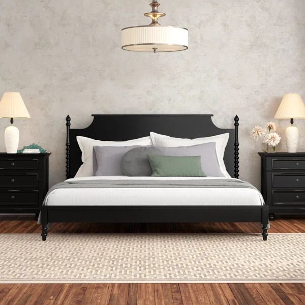Angeletta Solid Wood Modern Platform Bed | Wayfair North America