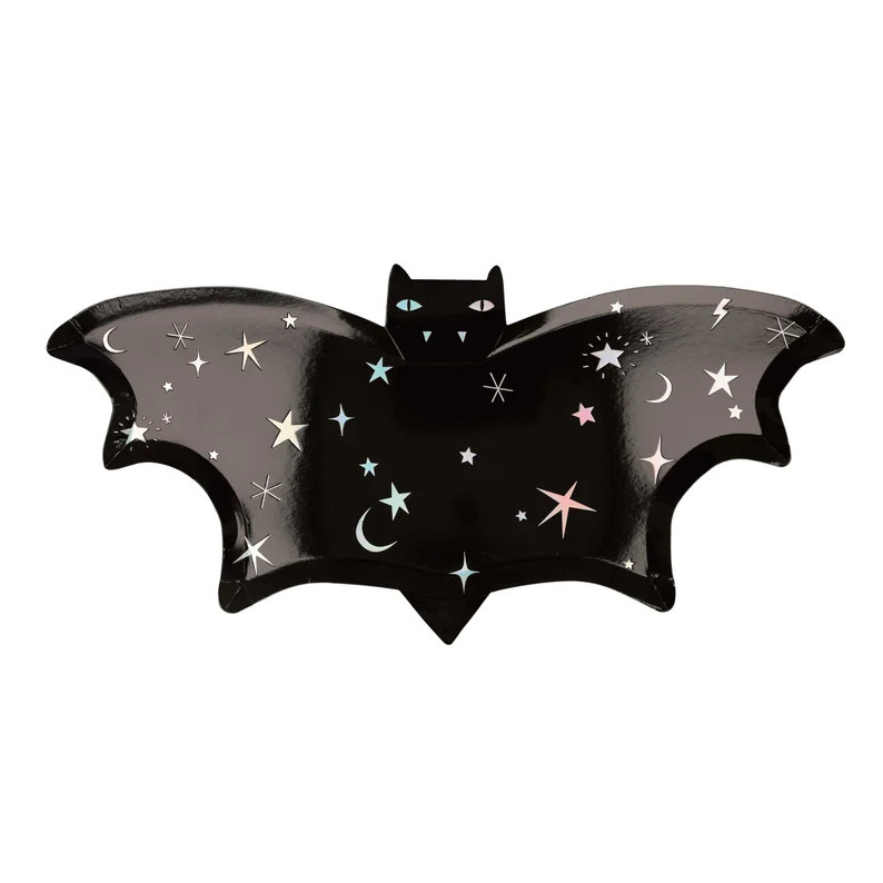 Sparkle Bat Plates Spooky Halloween Large Party Plates | Etsy | Etsy (US)